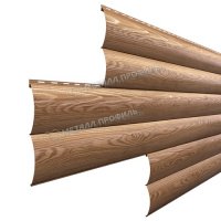 Сайдинг металл. Woodstock 0.356*3м ECOSTEEL Кедр текстур. (0,5мм)