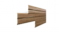 Сайдинг металл. "Lбрус" 0.264*3м ECOSTEEL Т-01 Кедр текстур. (0,5мм)