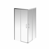 Душевой уголок KERAMA MARAZZI Vetro/Ветро, раздвижной, квадратный, 100х100х195, хром VE.100.SSD.CR
