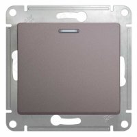 Выключатель 1 кл с/п с подсв Платина Glossa GSL001213 (20/160) купить в каталоге интернет магазина СМИТ с доставкой по Улан-Удэ