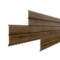 Сайдинг металл. "Lбрус" 0.264*3м ECOSTEEL МА-01 Античный дуб матовый (0,45мм)