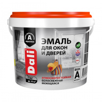 Эмаль для окон и дверей DALI база А 1кг