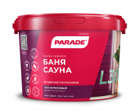 Лак для саун акриловый полуматовый PARADE L30, 0,9л