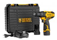 Шуруповерт Denzel CDQ-12, Li-Ion, 12В, 30Нм, 2акк 1,5Ач +ЗУ +кейс (26106)