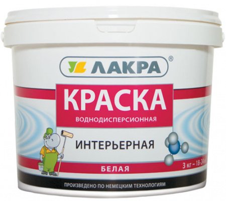 Краска в/д Интерьерная Лакра 14кг  купить в каталоге интернет магазина СМИТ с доставкой по Улан-Удэ