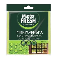 Салфетка для стекол и зеркал МИКРОФИБРА Мастер Фреш 1 шт