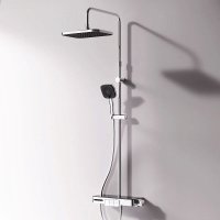Душевая система AM.PM Above W F079W700,см-ль-полка д/в/д,штан. 1030-1460,верх.д 310х220,руч.д 108х108, хром
