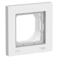 Рамка 1-ая IP44 Белый AQUA AtlasDesign ATN440101 (10/60)
