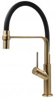Смеситель для мойки ESKO гибкий излив черный, Gold, арт. K50GB