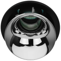 Светильник точечный KL103 BK/CH MR16 GU5.3 черный ЭРА ***