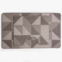 Комплект ковриков д/в AQUA-PRIME CROSS LOOP 2 шт 50х80/40х50см 2259 8мм (бежевый)