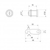Замок почтовый врезной ЗП16мм (в сборе) СТАНДАРТ купить в каталоге интернет магазина СМИТ с доставкой по Улан-Удэ