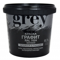 Краска Радуга GREY RAL7024 матовая 0,9л