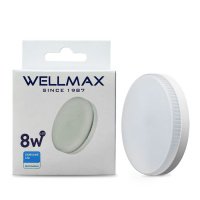 Лампа светодиодная  GX53 8W нейтральный белый свет WELLMAX 4К
