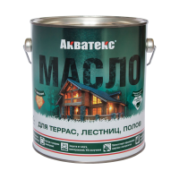 Масло для террас и деревянных полов Акватекс 0,75л орех (6)