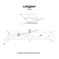 Сайдинг металл. "Lбрус" 0.264*3м ECOSTEEL МА-01 Беленый Дуб матовый (0,5мм) купить в каталоге интернет магазина СМИТ с доставкой по Улан-Удэ