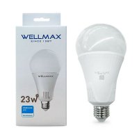 Лампа светодиодная  шар A80 23W Е27 дневной свет WELLMAX 6,5К