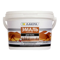 Эмаль для пола акриловая желто-коричневая Лакра 0,9кг (6) купить в каталоге интернет магазина СМИТ с доставкой по Улан-Удэ