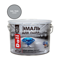 Эмаль для бетонных полов DALI серая RAL7040, 9л