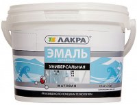 Эмаль акриловая матовая Лакра  0,9кг (6) купить в каталоге интернет магазина СМИТ с доставкой по Улан-Удэ