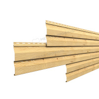 Сайдинг металл. "Корабельная доска" 0.260*3м ECOSTEEL Сосна глянц. (0,5мм)