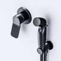 Смеситель с гигиеническим душем AM.PM X-Joy F40H85A22(скрытого монтажа),черный