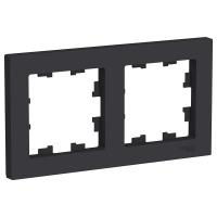 Рамка 2-ая IP44 Карбон AQUA AtlasDesign ATN441002