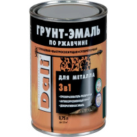 Эмаль Грунт 3 в 1 DALI красно-коричневая RAL3011, 0,75л (6)