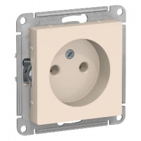 Розетка 1гн с/п б/з Песочный AtlasDesign ATN001241 (5/20)