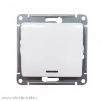 Выключатель 1 кл с/п с подсв Белый Glossa GSL000113 (20/160) купить в каталоге интернет магазина СМИТ с доставкой по Улан-Удэ