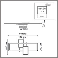 Люстра GOLDY 6575/80CL LED 80W 220V купить в каталоге интернет магазина СМИТ с доставкой по Улан-Удэ