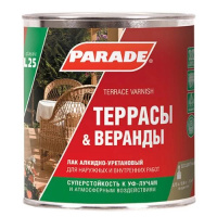 Лак яхтный алкидный матовый PARADE L25 Террасы & Веранды 0,75л (6) купить в каталоге интернет магазина СМИТ с доставкой по Улан-Удэ