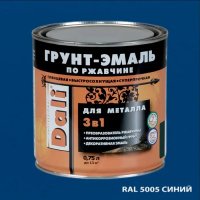 Эмаль Грунт 3 в 1 DALI синяя RAL5005, 0,75л (6)