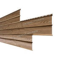 Сайдинг металл. "LбрусXL-Plus" 0.36*3м ECOSTEEL Кедр текстур. (0,5мм)