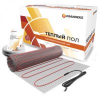 Теплый пол (мат)  двухжильный Grandeks G2-150-1,0кв.м.(без термостата,под кафель)
