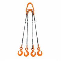 Строп 4СК-3,2т (L=2,0м) Звено РТ-3 с крюками din 1.5т опрессовка Magnus-Profi Р