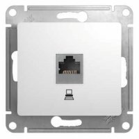 Розетка комп с/п 1гн Перлам Glossa GSL000681K(10/160) купить в каталоге интернет магазина СМИТ с доставкой по Улан-Удэ