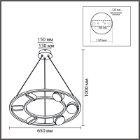 Люстра TORINA 8340/6 LED GX53 6*7W 220V купить в каталоге интернет магазина СМИТ с доставкой по Улан-Удэ