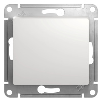 Выключатель 1 кл с/п Белый Glossa GSL000111 (20/160)