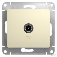 Розетка TV с/п Крем Glossa GSL000293 проход (10/160)