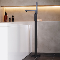 Смеситель для ванны отдельностоящий Damixa 535000300 Gala,черный матовый