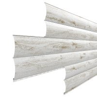 Сайдинг металл. Woodstock 0.356*3м ECOSTEEL МА-01 Беленый дуб матовый (0,5мм)