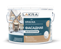Краска фасадная Лакра Всесезонная 14 кг 