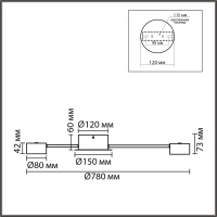 Люстра TORINA 8344/8C LED GX53 8*7W 220V купить в каталоге интернет магазина СМИТ с доставкой по Улан-Удэ