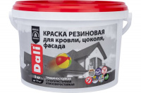 Краска резиновая DALI для кровли и фасада черная  3кг