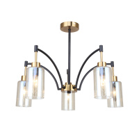 Люстра ESCADA 1166/5P E14*40W Brass/Black