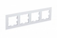 Рамка 4-ая AtlasDesign Nature Матовый белый (универс) ATN330104