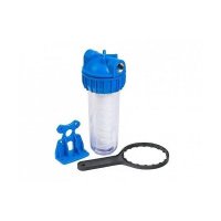 Корпус водоочистителя прозрачный UNIPUMP 10", CFC-10K, подкл. 1/2", с картриджем SC-10W (5 мкм)