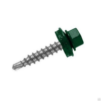 Саморез кровельный 4,8*29 RAL 6005 (4000шт) промтара