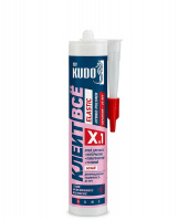 Клей жидкие гвозди KUDO КЛЕИТ ВСЕ Elastic белый, 280 мл KX-1W (12)